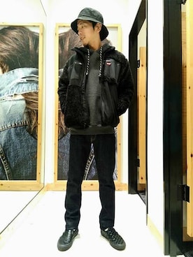 「Levi's（リーバイス）のアイテム（ブルゾン）」を使った、リーバイス STAFF MENさん（メンズ・170cm）の秋コーディネート