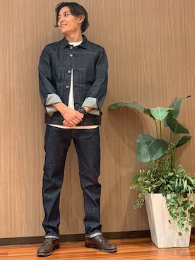 「Levi's Made & Crafted（リーバイスメイドアンドクラフテッド）のアイテム」を使った、リーバイス STAFF MENさん（メンズ・175cm）の秋コーディネート