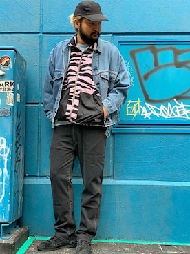 「Levi's（リーバイス）のアイテム（ブルゾン）」を使った、リーバイス STAFF MENさん（メンズ・183cm）の秋コーディネート