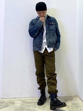 「Levi's Made & Crafted（リーバイスメイドアンドクラフテッド）のアイテム」を使った、リーバイス STAFF MENさん（メンズ・168cm）の秋コーディネート
