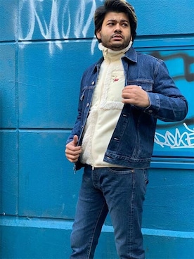 「Levi's（リーバイス）のアイテム（ブルゾン）」を使った、リーバイス STAFF MENさん（メンズ・180cm）の秋コーディネート