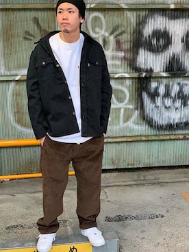 「Levi's（リーバイス）のアイテム（その他）」を使った、リーバイス STAFF MENさん（メンズ・174cm）の秋コーディネート