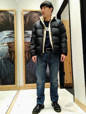 「Levi's（リーバイス）のアイテム（ブルゾン）」を使った、リーバイス STAFF MENさん（メンズ・175cm）の冬コーディネート