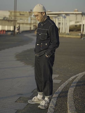 「Levi's RED（リーバイスレッド）のアイテム」を使った、リーバイス STAFF MENさん（メンズ・174cm）の冬コーディネート