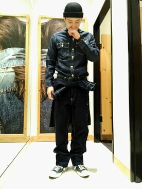 「Levi's RED（リーバイスレッド）のアイテム」を使った、リーバイス STAFF MENさん（メンズ・172cm）の冬コーディネート