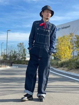 「Levi's RED（リーバイスレッド）のアイテム」を使った、リーバイス STAFF MENさん（メンズ・174cm）の冬コーディネート