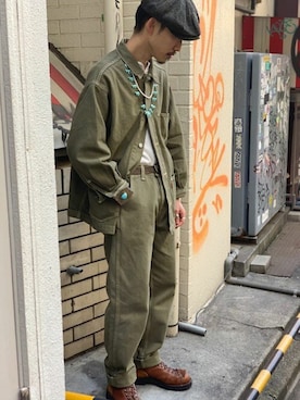 「Levi's RED（リーバイスレッド）のアイテム」を使った、リーバイス STAFF MENさん（メンズ・165cm）の冬コーディネート