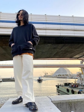 「Levi's RED（リーバイスレッド）のアイテム」を使った、リーバイス STAFF MENさん（メンズ・170cm）の冬コーディネート