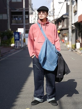 「Levi's（リーバイス）のアイテム（ブルゾン）」を使った、リーバイス STAFF MENさん（メンズ・182cm）の冬コーディネート