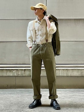 「Levi's RED（リーバイスレッド）のアイテム」を使った、リーバイス STAFF MENさん（メンズ・169cm）の冬コーディネート