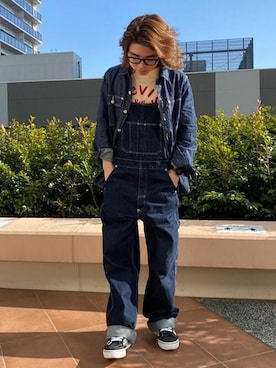「Levi's RED（リーバイスレッド）のアイテム」を使った、リーバイス STAFF MENさん（メンズ・167cm）の冬コーディネート