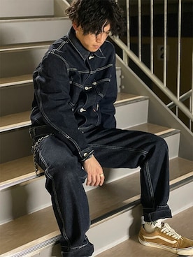 「Levi's RED（リーバイスレッド）のアイテム」を使った、リーバイス STAFF MENさん（メンズ・164cm）の冬コーディネート