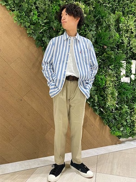「リーバイス」｜リーバイス STAFF MENさん（メンズ・164cm）の春コーディネート