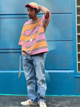 「リーバイス」｜リーバイス STAFF MENさん（メンズ・173cm）の春コーディネート