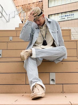 「Levi's RED（リーバイスレッド）のアイテム」を使った、リーバイス STAFF MENさん（メンズ・180cm）の春コーディネート