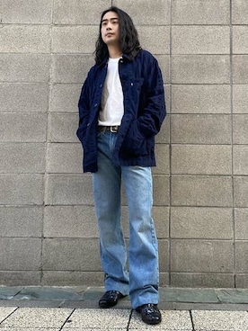 「リーバイス」｜リーバイス STAFF MENさん（メンズ・170cm）の春コーディネート