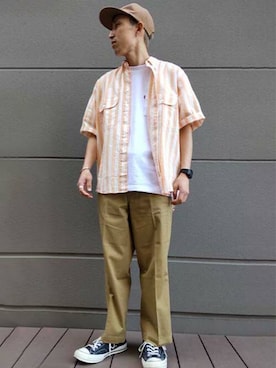 「リーバイス」｜リーバイス STAFF MENさん（メンズ・172cm）の春コーディネート