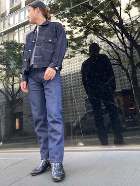 「リーバイス」｜リーバイス STAFF MENさん（メンズ・170cm）の春コーディネート