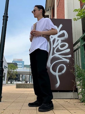 「リーバイス」｜リーバイス STAFF MENさん（メンズ・170cm）の夏コーディネート