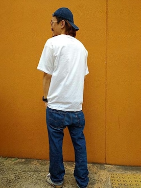 「501（ゴーマルイチ）のアイテム」を使った、リーバイス STAFF MENさん（メンズ・175cm）の夏コーディネート