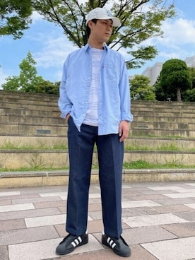 「リーバイス」｜リーバイス STAFF MENさん（メンズ・172cm）の夏コーディネート