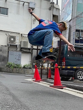 「リーバイス」｜リーバイス STAFF MENさん（メンズ・169cm）の夏コーディネート