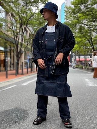 Levi’s/リーバイス ADJUSTABLE DENIM APRON 新品 Levi's エプロン リーバイス ジーンズエプロン ユーズドデニム