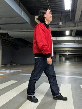 LEVI'S(R) VINTAGE CLOTHING CLIMATE SEAL ジャケット SCRIPT REDを使った人気ファッションコーディネート  - WEAR