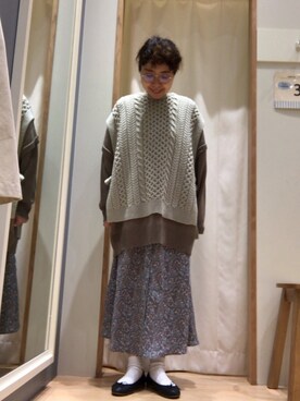 イヌヅカさん（レディース・154cm）の冬コーディネート