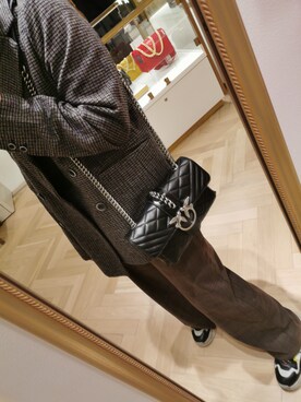 「PINKO（ピンコ）のアイテム」を使った、Aliceさん（レディース・158cm）の冬コーディネート