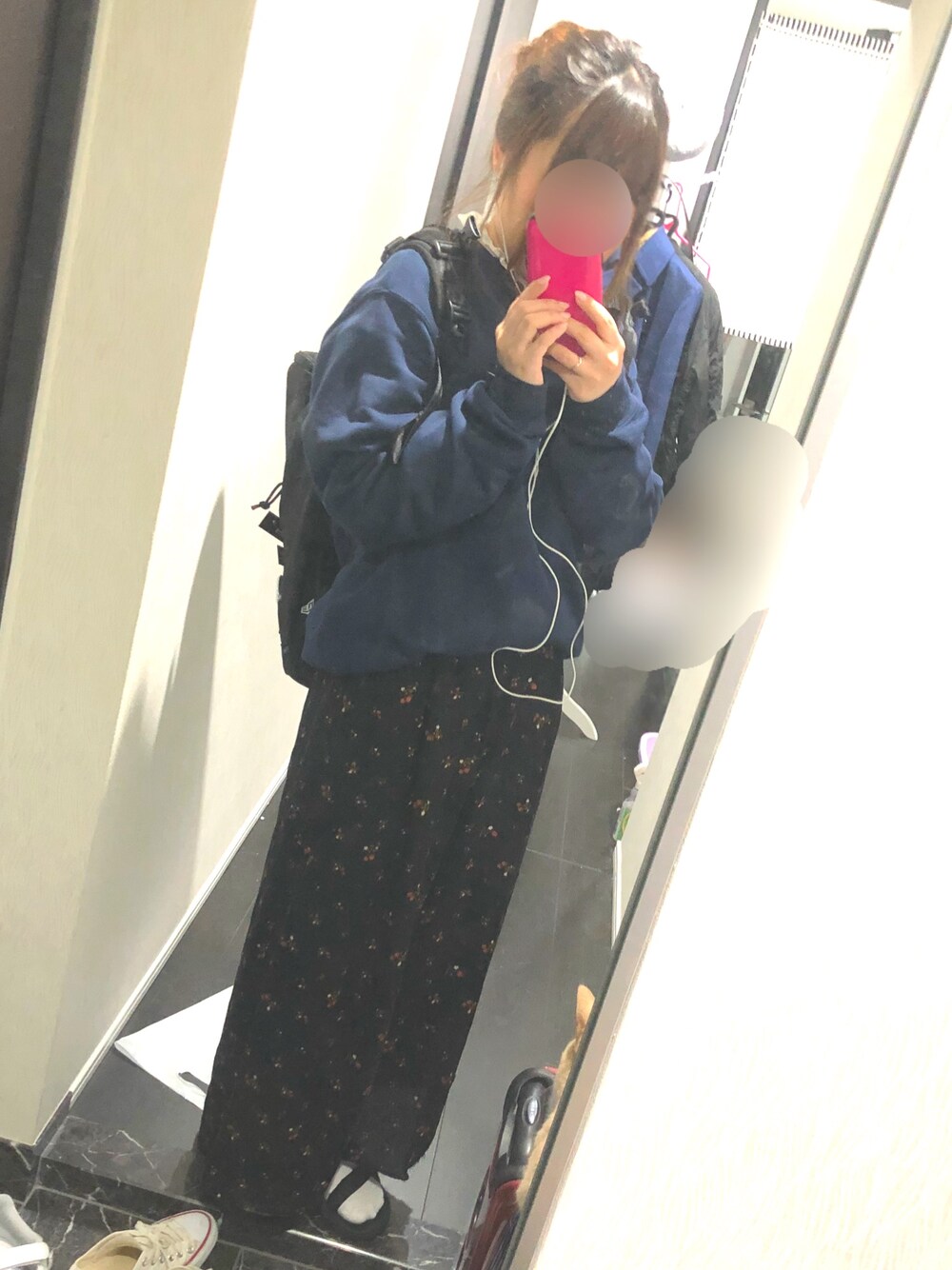 「今日のコーデ、スウェット、ナイキ、サンダル、テバ」｜「TevaのTEVA HURRICANE XLT（サンダル、ブラック系）」を使った、ponzuさん（レディース・154cm）の春コーディネートの1枚目の写真