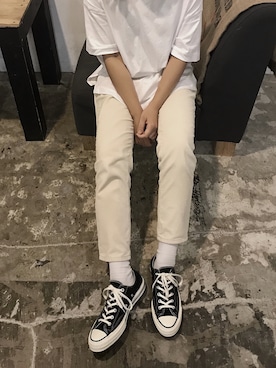 「ChuckTaylor」｜mikuさん（レディース・161cm）の秋コーディネート