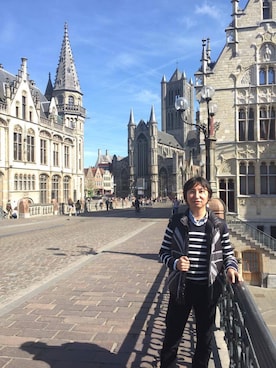 「LOOPのアイテム（トップス）」を使った、Taijiさん（メンズ・170cm）の春コーディネート