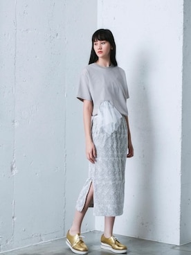 「アイテム（スカート）」を使った、mintdesignsさん（レディース・175cm）の夏コーディネート