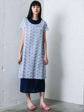 「アイテム（ワンピース/ドレス）」を使った、mintdesignsさん（レディース・175cm）の夏コーディネート