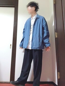 「YON（ヨン）のアイテム」を使った、ASさん（メンズ・168cm）の秋コーディネート