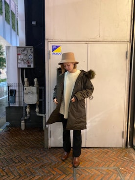 「AVIREX（アヴィレックス）のアイテム（ブーツ）」を使った、sichaaaanさん（レディース・161cm）の秋コーディネート