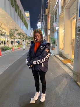 「AVIREX（アヴィレックス）のアイテム（ダウンジャケット/コート）」を使った、sichaaaanさん（レディース・161cm）の秋コーディネート