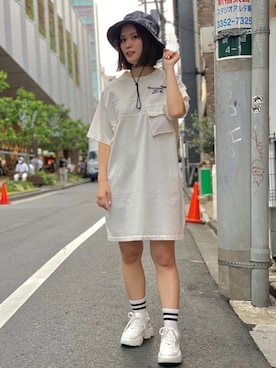 「マウンテンハット」｜sichaaaanさん（レディース・161cm）の春コーディネート