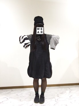 「wearhalloween2017」｜「アイテム（ニットキャップ/ビーニー）」を使った、Ritsuさん（レディース・153cm）の秋コーディネート
