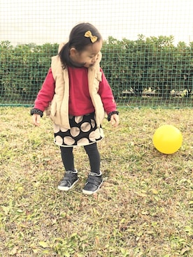 「HAKKA BABY（ハッカベビー）のアイテム」を使った、oririiiiiさん（キッズ・80cm）の冬コーディネート