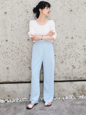 「Charlotte Olympia（シャーロットオリンピア）のアイテム」を使った、Hinaさん（レディース・156cm）の夏コーディネート