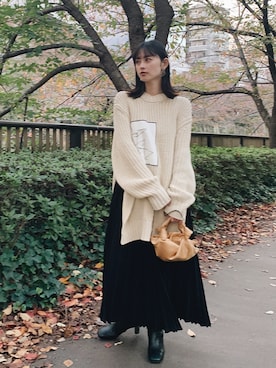 Hinaさん（レディース・156cm）の冬コーディネート