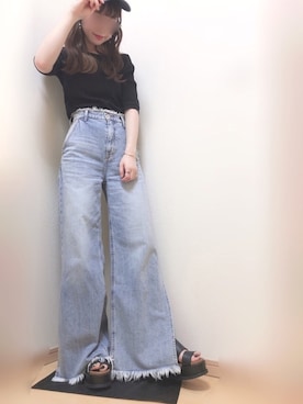 「アイテム（バングル/リストバンド）」を使った、yuririn*さん（レディース・156cm・20代）の夏コーディネート