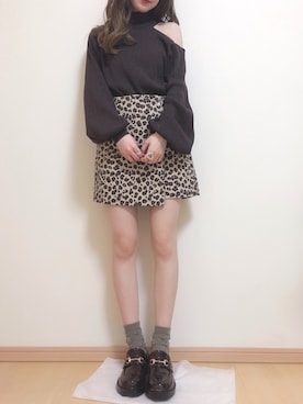 「AS KNOW AS PINKY（アズノゥアズピンキー）のアイテム（ローファー）」を使った、yuririn*さん（レディース・156cm）の秋コーディネート