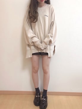 「AS KNOW AS PINKY（アズノゥアズピンキー）のアイテム（ローファー）」を使った、yuririn*さん（レディース・156cm）の秋コーディネート