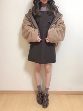 「ZOZOでしか買えない」｜「アイテム（ブルゾン）」を使った、yuririn*さん（レディース・156cm）の秋コーディネート