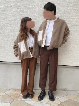 「pairpair」｜「アイテム（ブルゾン）」を使った、yuririn*さん（レディース・156cm）の冬コーディネート