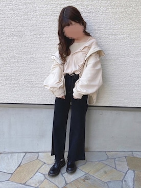 「Kastane」｜「アイテム（パーカー）」を使った、yuririn*さん（レディース・156cm）の春コーディネート