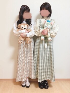 「PairPair（ペアペア）のアイテム（ワンピース/ドレス）」を使った、yuririn*さん（レディース・156cm）の春コーディネート